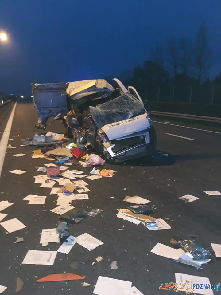 Śmiertelny wypadek na A2 Foto: OSP Gozdowo Śmiertelny wypadek na A2 Foto: OSP Gozdowo
