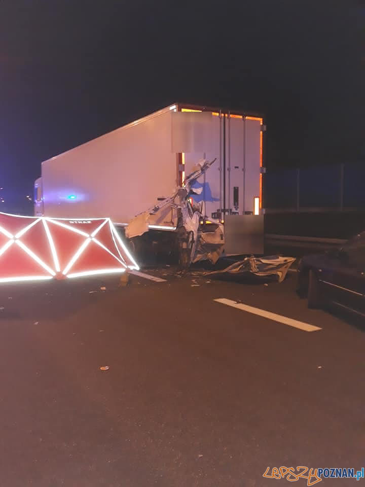 Śmiertelny wypadek na A2 Foto: OSP Gozdowo Śmiertelny wypadek na A2 Foto: OSP Gozdowo