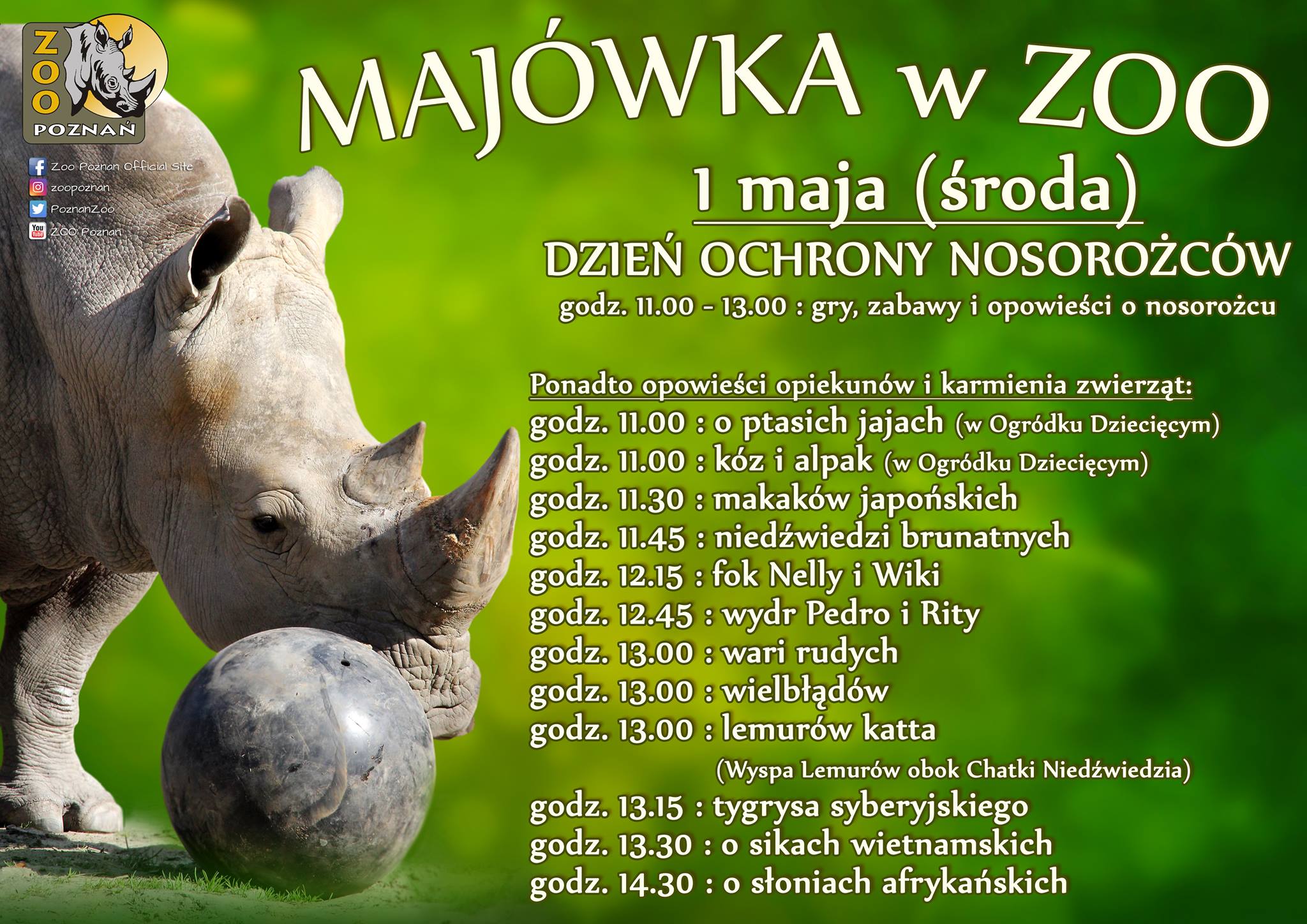 Majówka w Zoo Foto: materiały prasowe Majówka w Zoo Foto: materiały prasowe