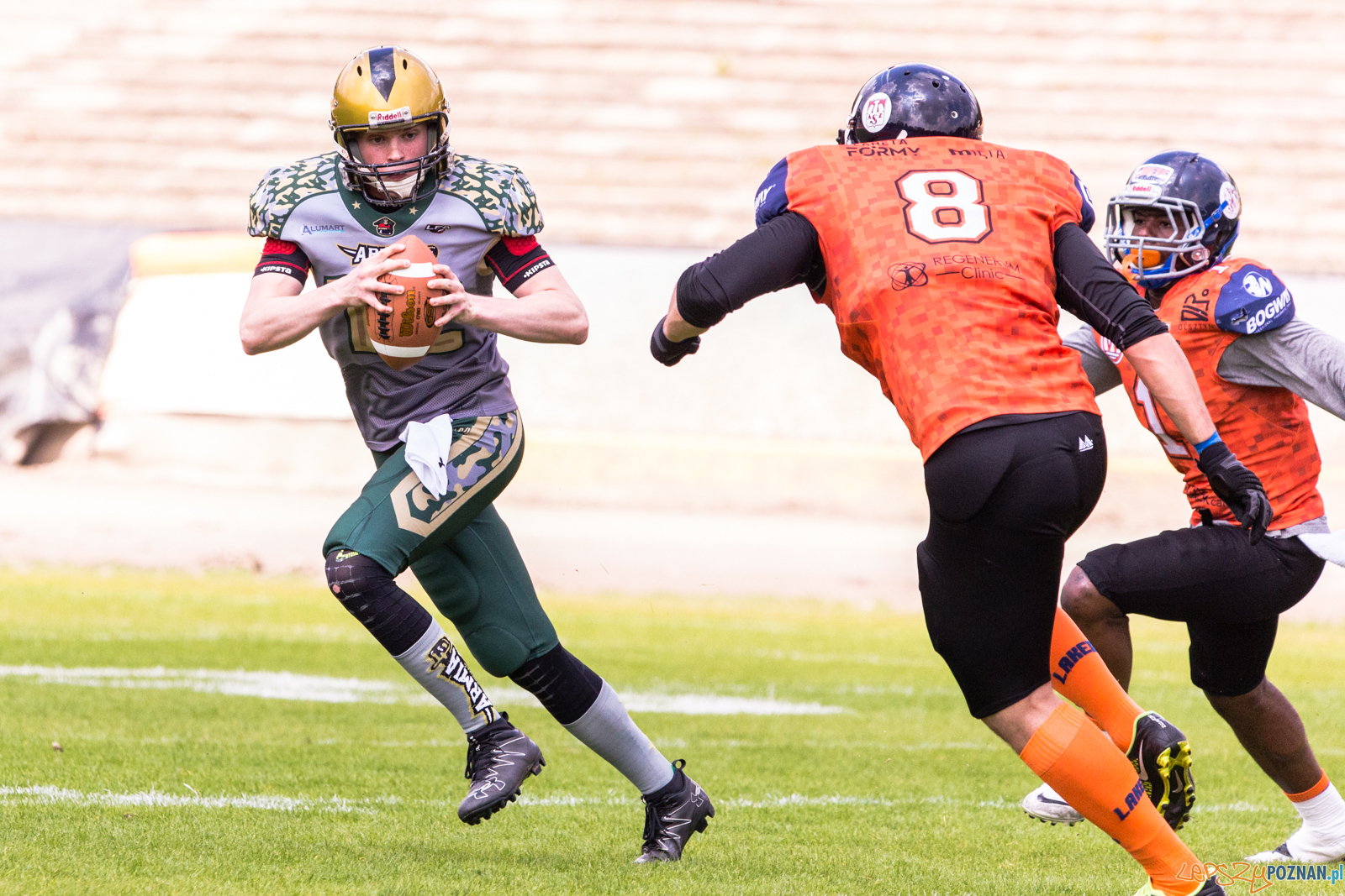 Futbol amerykański: Armia Poznań - Olsztyn Lakers 45:21 - Pozn Foto: LepszyPOZNAN.pl / Paweł Rychter Futbol amerykański: Armia Poznań - Olsztyn Lakers 45:21 - Pozn Foto: LepszyPOZNAN.pl / Paweł Rychter