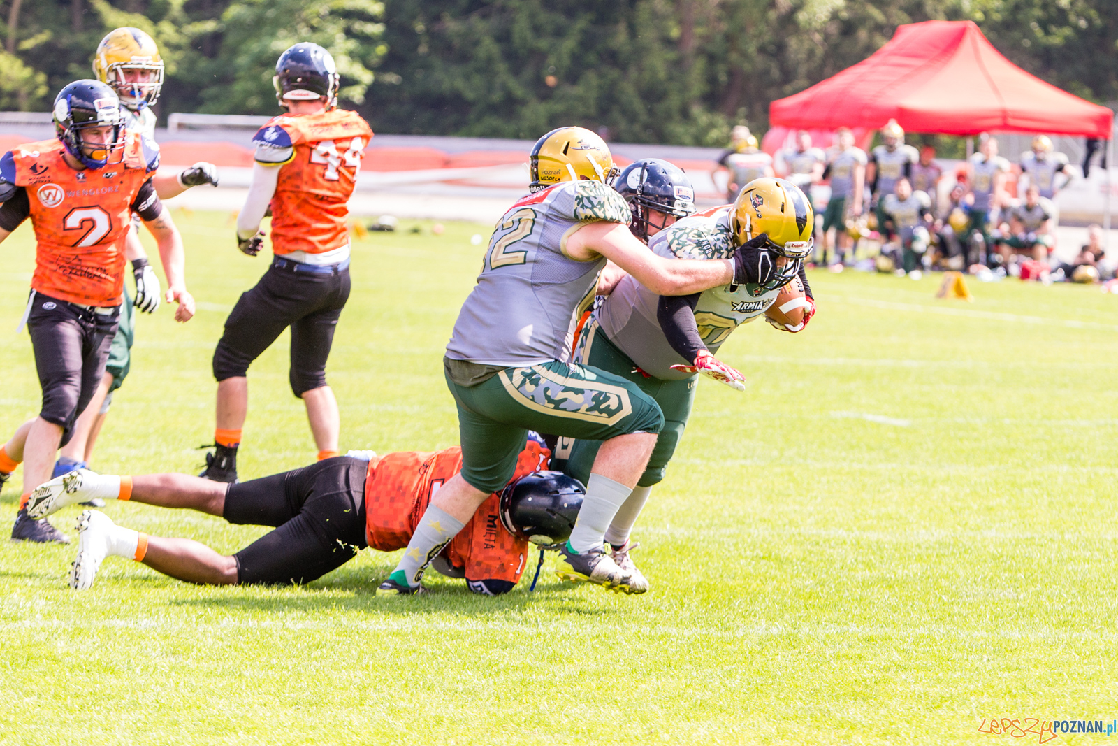 Futbol amerykański: Armia Poznań - Olsztyn Lakers 45:21 - Pozn Foto: LepszyPOZNAN.pl / Paweł Rychter Futbol amerykański: Armia Poznań - Olsztyn Lakers 45:21 - Pozn Foto: LepszyPOZNAN.pl / Paweł Rychter