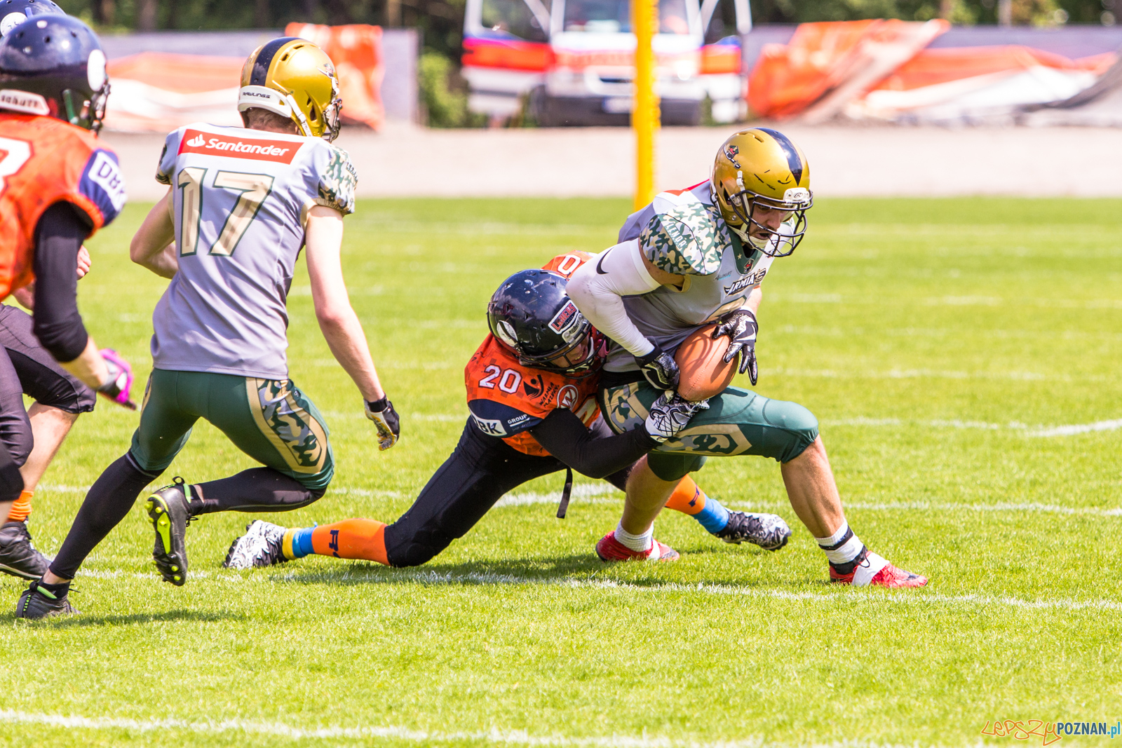 Futbol amerykański: Armia Poznań - Olsztyn Lakers 45:21 - Pozn Foto: LepszyPOZNAN.pl / Paweł Rychter Futbol amerykański: Armia Poznań - Olsztyn Lakers 45:21 - Pozn Foto: LepszyPOZNAN.pl / Paweł Rychter