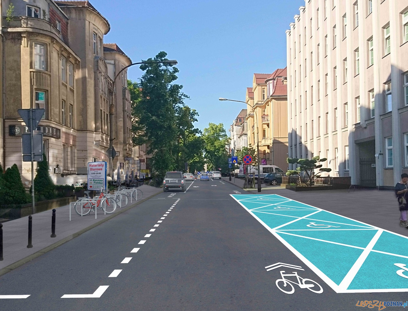 Wizualizacja zmian na ulicy Mickiewicza Foto: materiały prasowe / ZDM Wizualizacja zmian na ulicy Mickiewicza Foto: materiały prasowe / ZDM