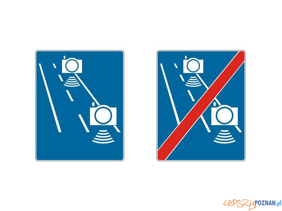 Nowe znaki drogowe - automatyczna kontrola średniej prędkości Foto: materiały prasowe / MI Nowe znaki drogowe - automatyczna kontrola średniej prędkości Foto: materiały prasowe / MI