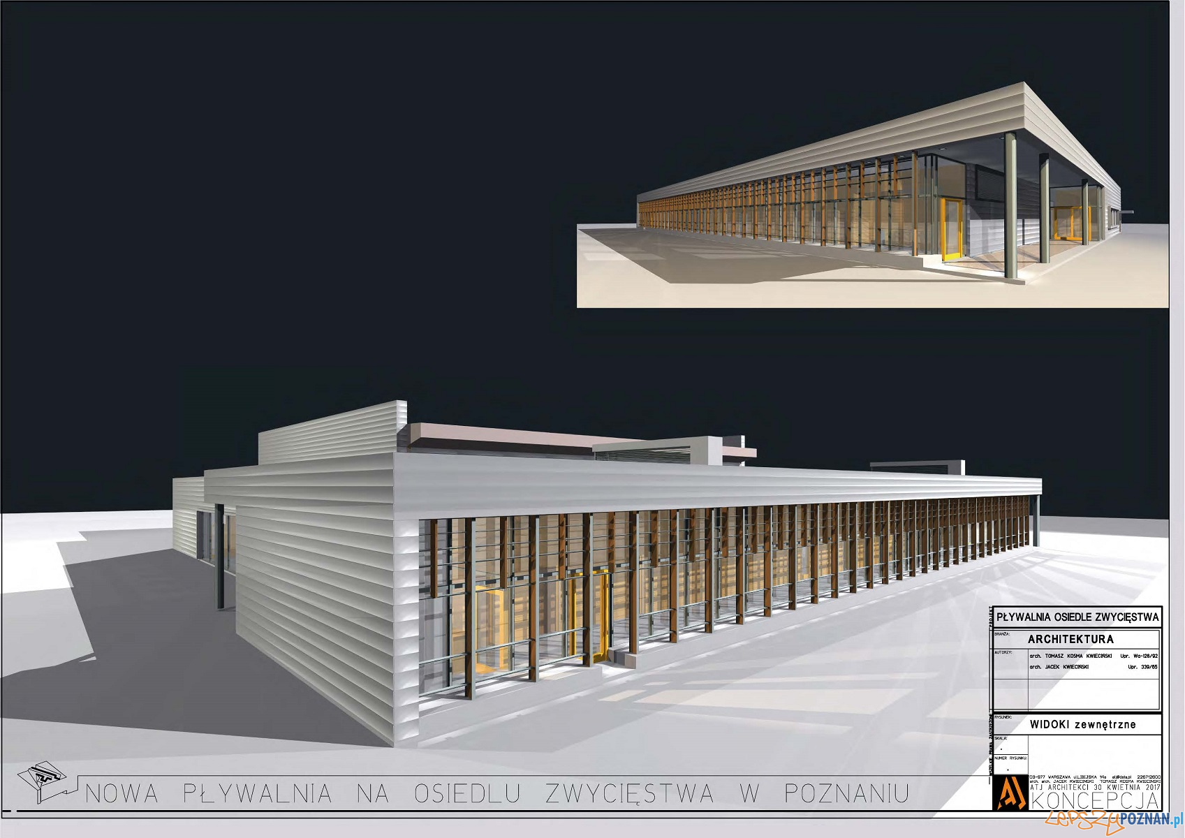 Nowa pływalnia na osiedlu Zwycięstwa - wizualizacja Foto: materiały prasowe Nowa pływalnia na osiedlu Zwycięstwa - wizualizacja Foto: materiały prasowe