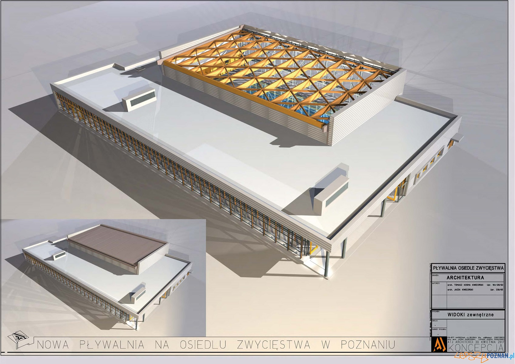 Nowa pływalnia na osiedlu Zwycięstwa - wizualizacja Foto: materiały prasowe Nowa pływalnia na osiedlu Zwycięstwa - wizualizacja Foto: materiały prasowe