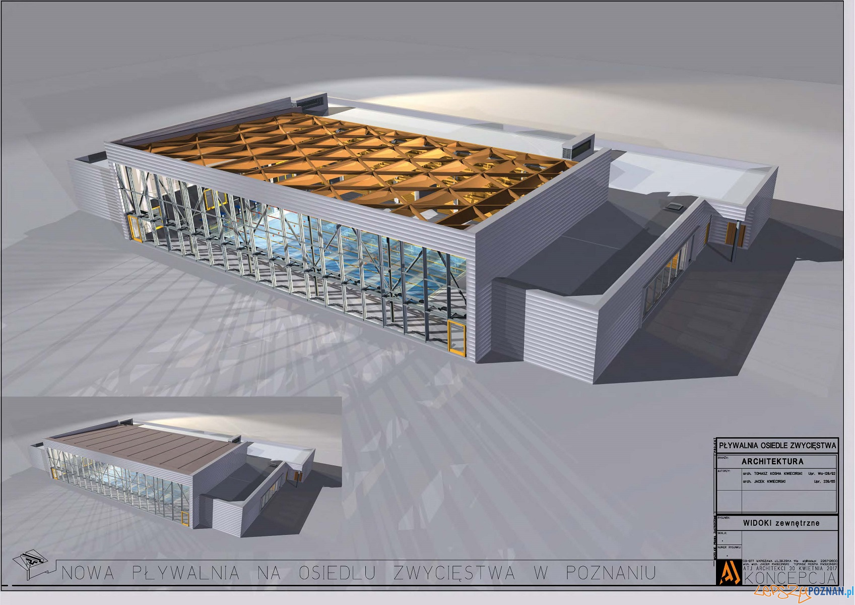Nowa pływalnia na osiedlu Zwycięstwa - wizualizacja Foto: materiały prasowe Nowa pływalnia na osiedlu Zwycięstwa - wizualizacja Foto: materiały prasowe