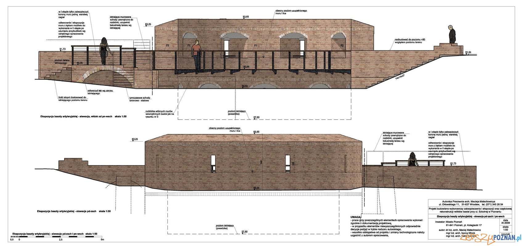 Wizualizacja rewitalizacji Baszty Armatniej, materiały pracowni P. Małachowicza Foto: Pracownia P. Małachowicza Wizualizacja rewitalizacji Baszty Armatniej, materiały pracowni P. Małachowicza Foto: Pracownia P. Małachowicza