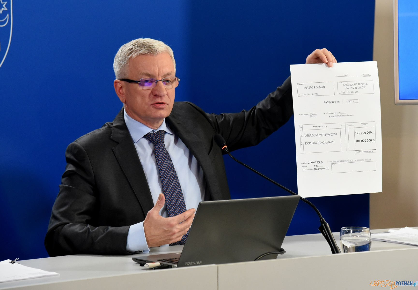 poznan wystawia rachunek rzadowi Foto: materiały prasowe / UMP poznan wystawia rachunek rzadowi Foto: materiały prasowe / UMP