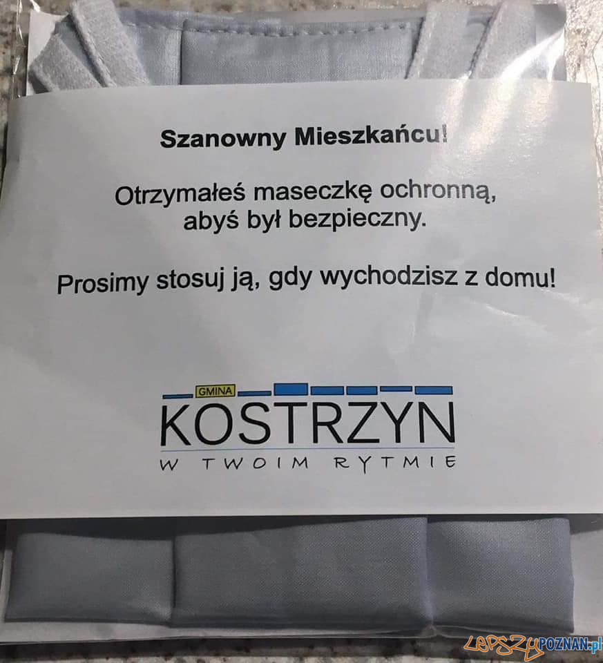 Maseczki dla seniorów Foto: OSP Kostrzyn Maseczki dla seniorów Foto: OSP Kostrzyn
